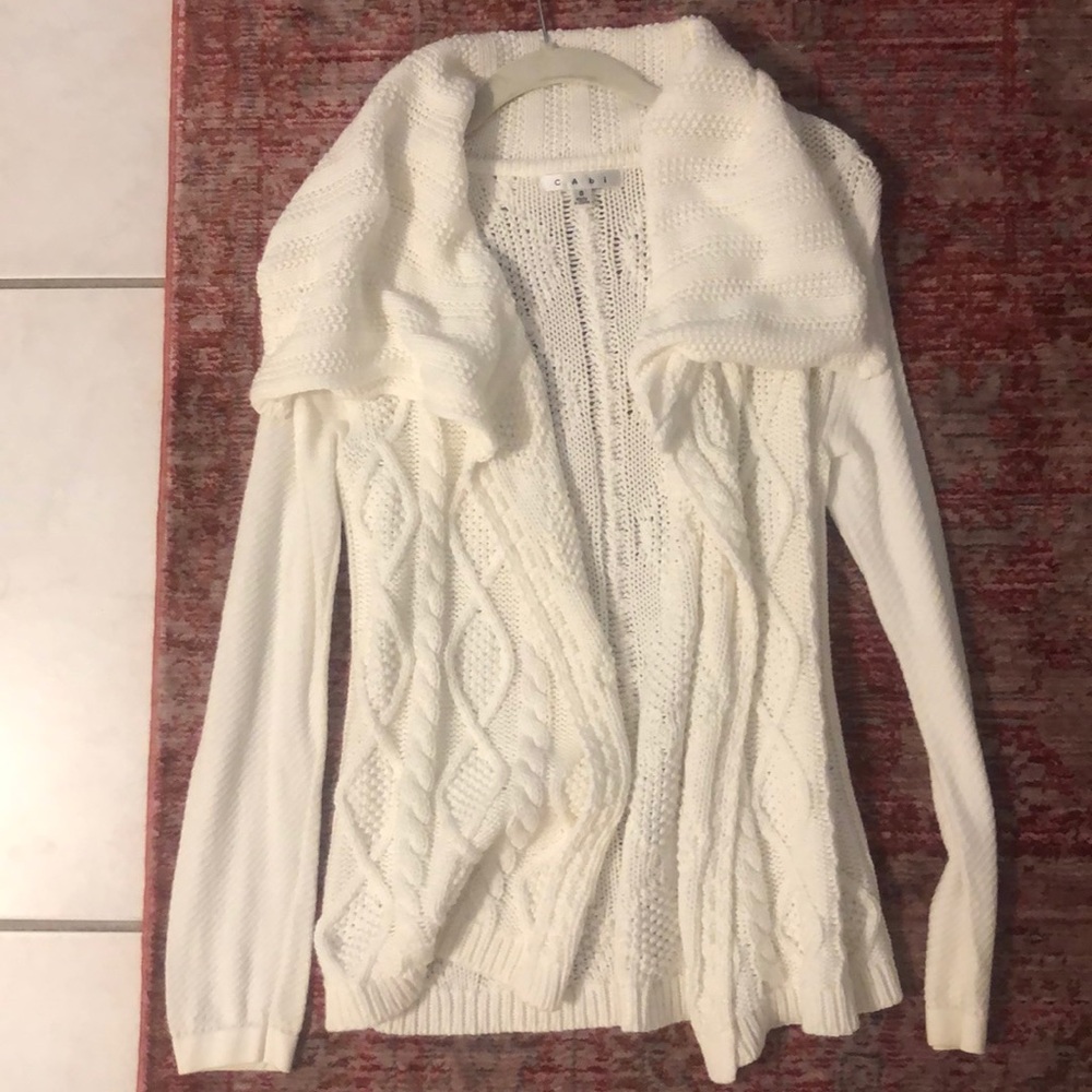 Cabi Small White Summer Sweater